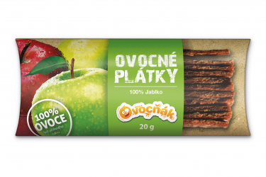 Ovocné plátky 20 g jablko 100%