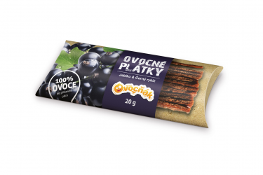 Ovocné plátky 20 g jablko/černý rybíz