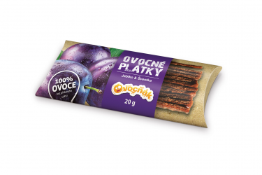 Ovocné plátky 20 g jablko/švestka