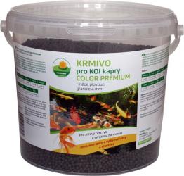 PROXIM Krmivo KOI, Color premium - Hnědé plovoucí granule 4 mm, balení 2 l