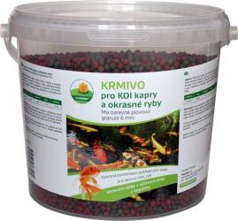 PROXIM Krmivo KOI - Mix barevné plovoucí granule 6 mm, balení 5 l